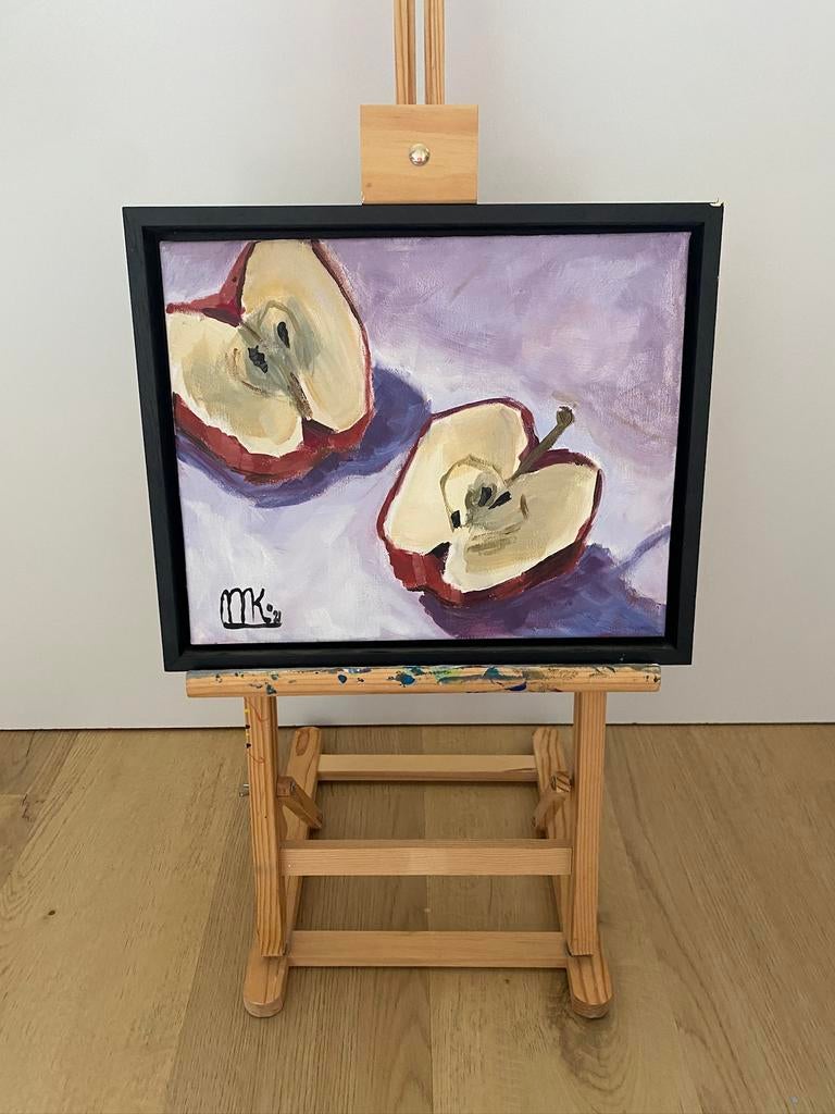 Origineel schilderij appels, Ophalen of Verzenden