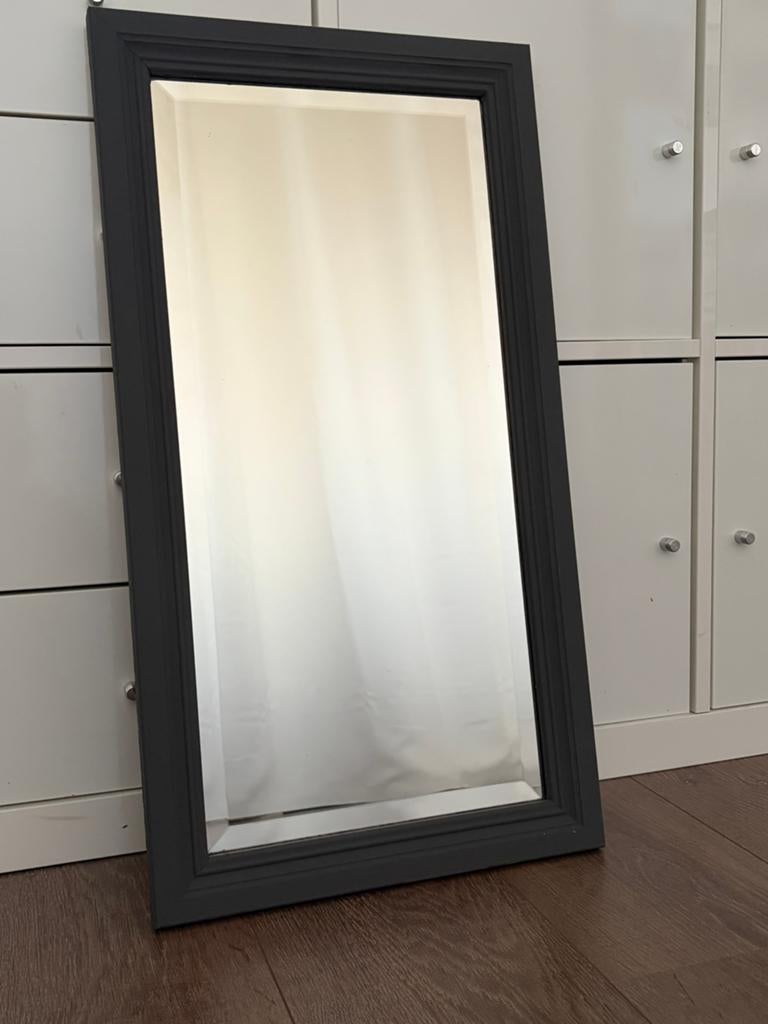 Spiegel met facet geslepen glas, Ophalen, Zo goed als nieuw, Minder dan 100 cm, Rechthoekig