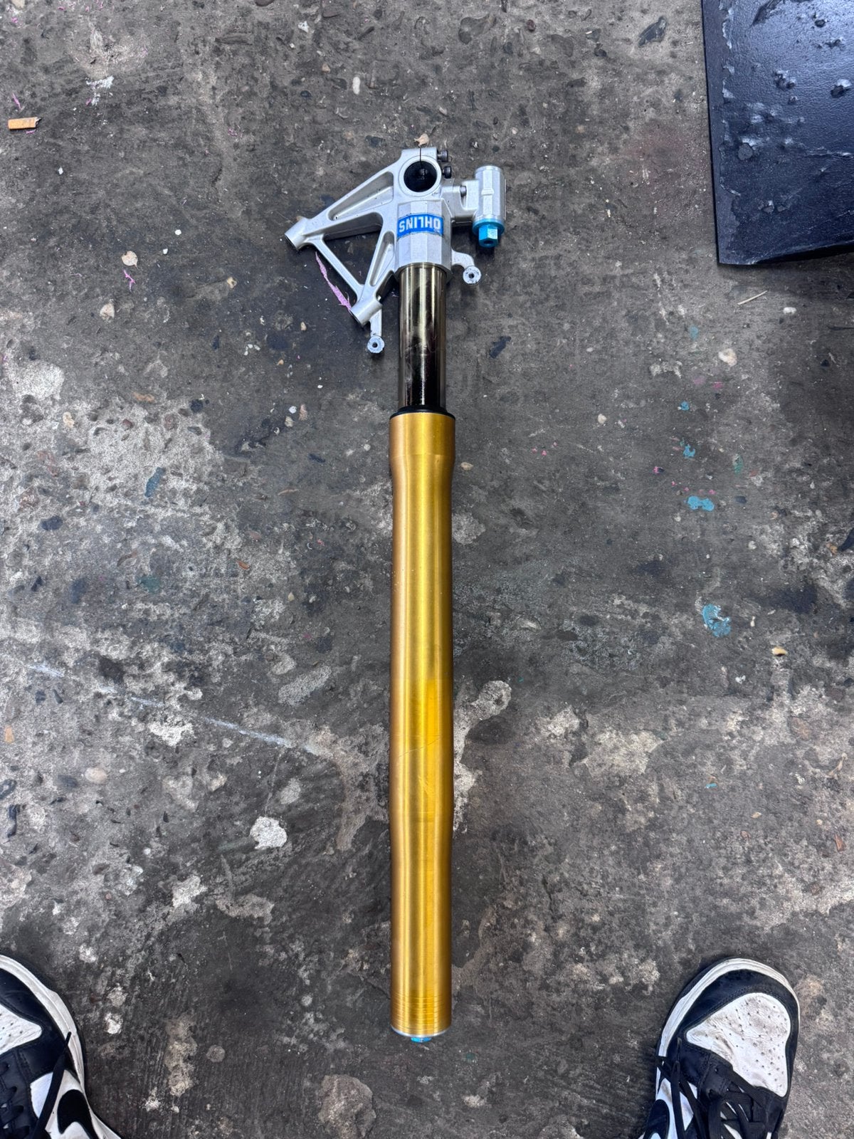 Ohlins voorvork poot links aprilia tuono rsv  v2 gen1/gen2, Ophalen of Verzenden