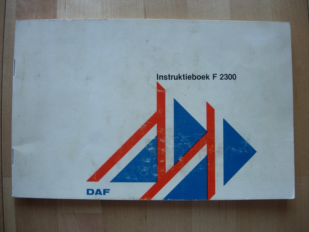 DAF 2300 Instructieboek 1980 – Handleiding F2300, Ophalen of Verzenden