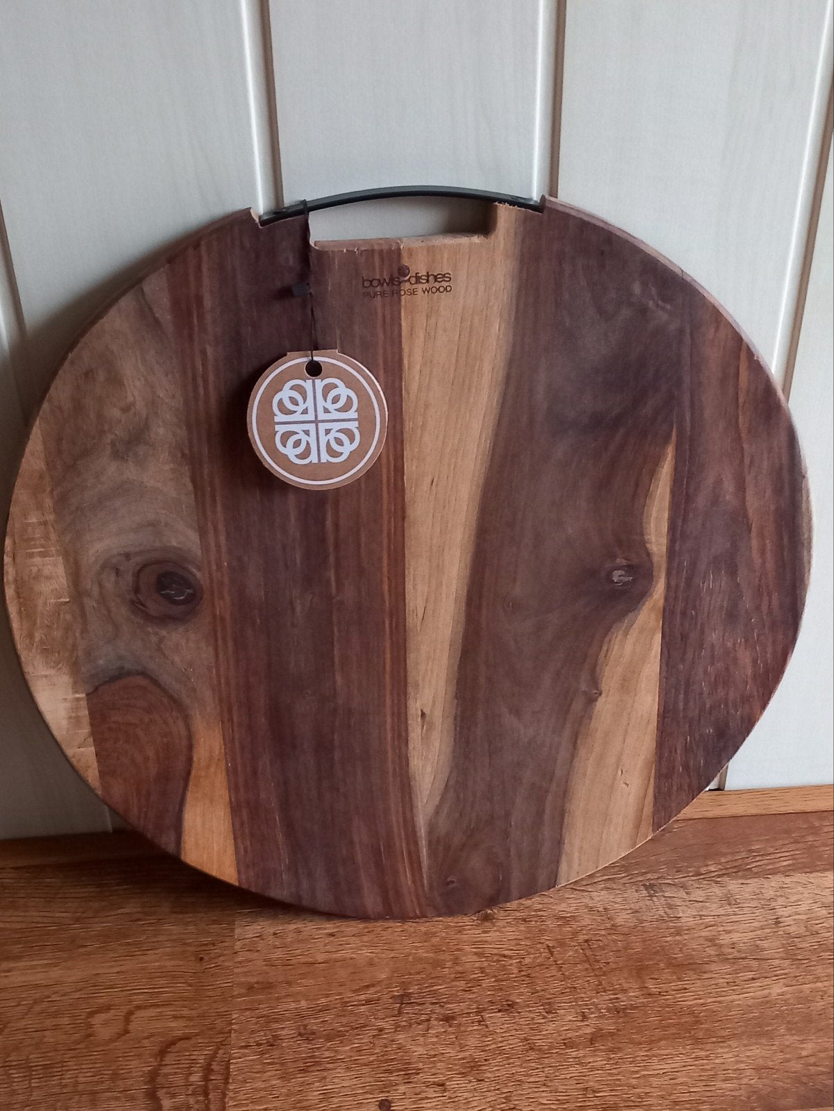 Nieuwe Pure Rose Wood Serveerplank Ø 50cm.'Bowls and Dishes', Ophalen, Serveerplank, Rond, Nieuw
