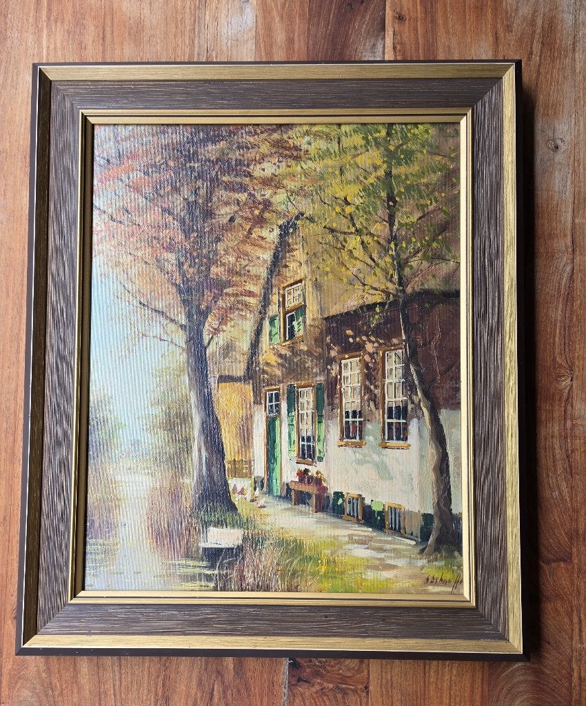 Prachtig origineel Siem Schaeffer olieverfschilderij, Ophalen, Minder dan 50 cm, Oorspronkelijke maker, Zo goed als nieuw