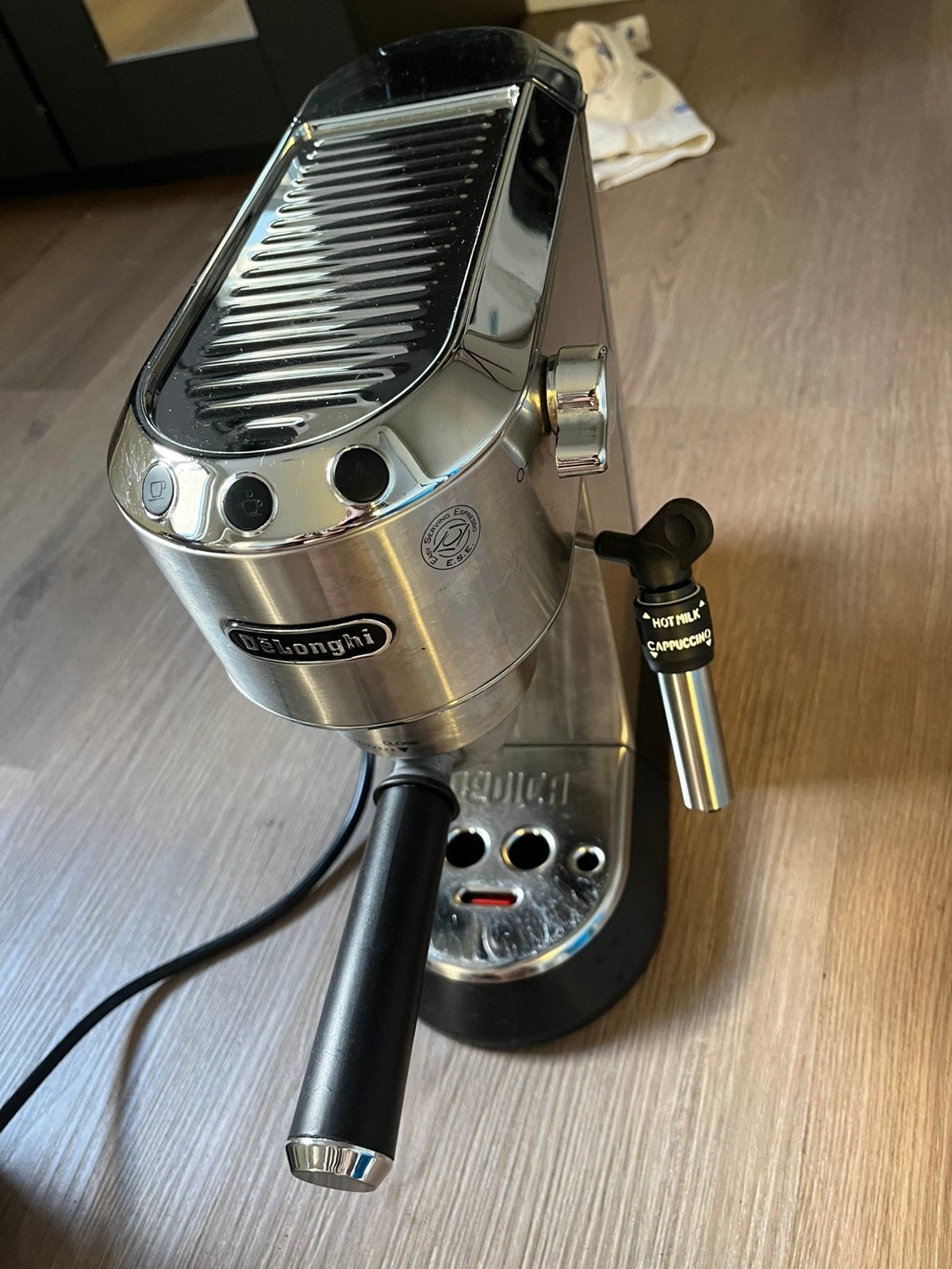 De'Longhi Dedica Style Pistonmachine - Metaal, Afneembaar waterreservoir, Espresso apparaat, Nieuw, Gemalen koffie