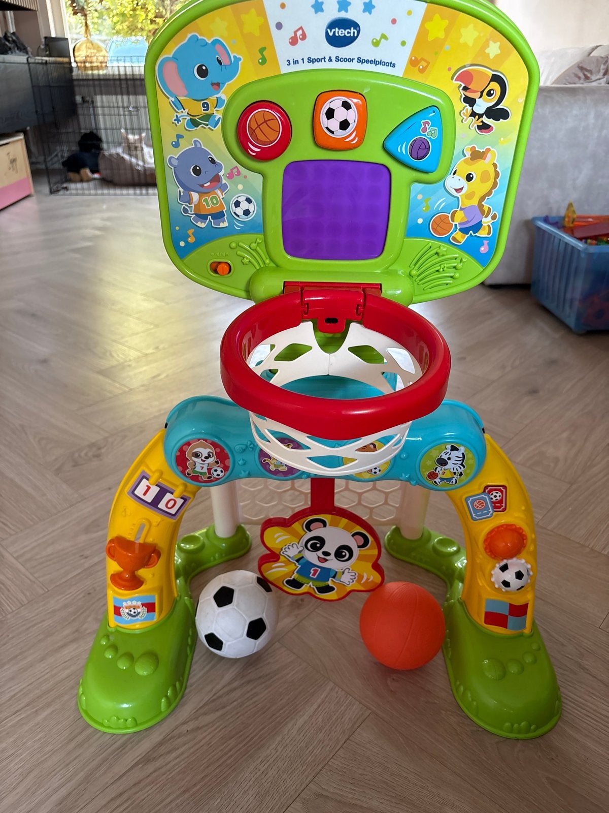 Vtech 3-in-1 Sport & Scoor Speelplaats, Ophalen, Zo goed als nieuw, Overige typen, Met licht