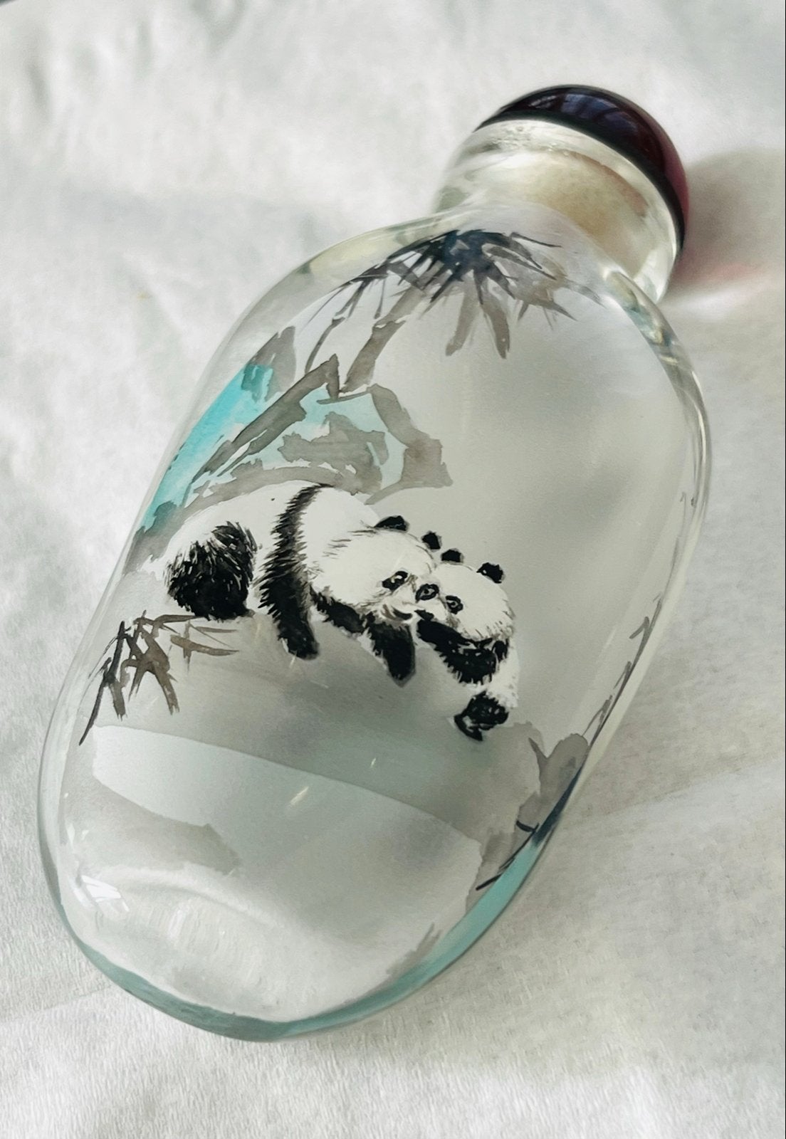 Antieke Chinese Snuff Bottle met Panda's, Verzenden