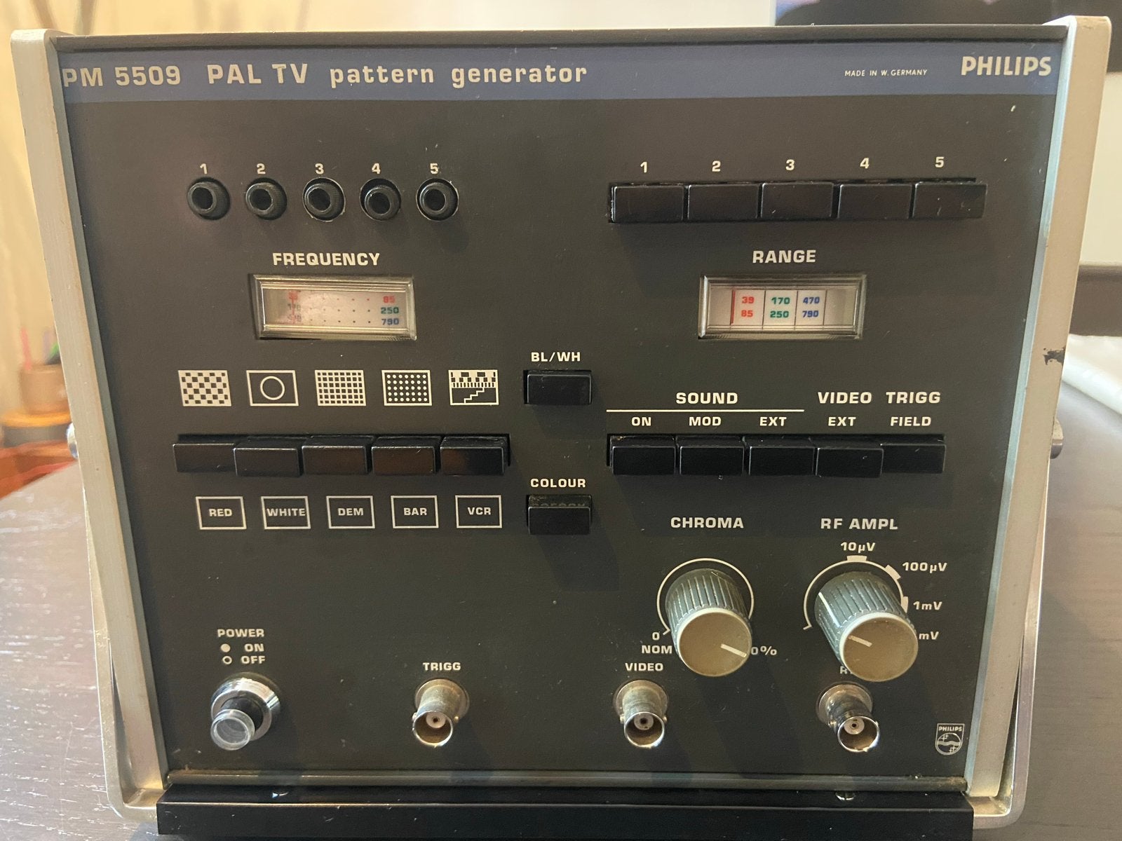 Philips PM 5509 PAL TV patroongenerator - Werking onbekend, Ophalen, Niet werkend, Tv en Weergevers