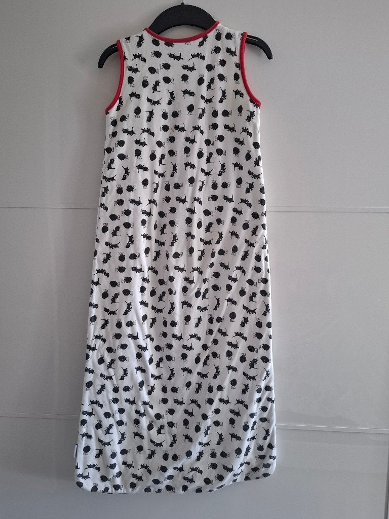 HEMA mouwloze slaapzak met kattenprint - maat 86/104, Wasbaar, Gebruikt, Ophalen of Verzenden, Hema