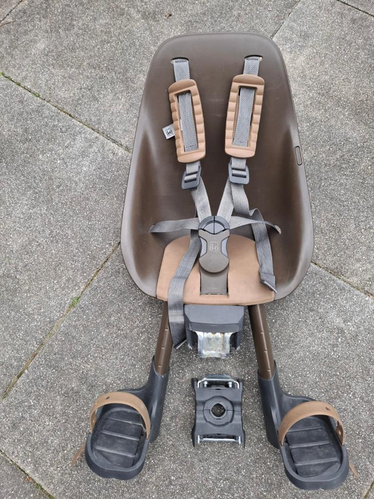 Voorstoeltje Urban Iki Brown met windscherm, Fietsen en Brommers, Ophalen