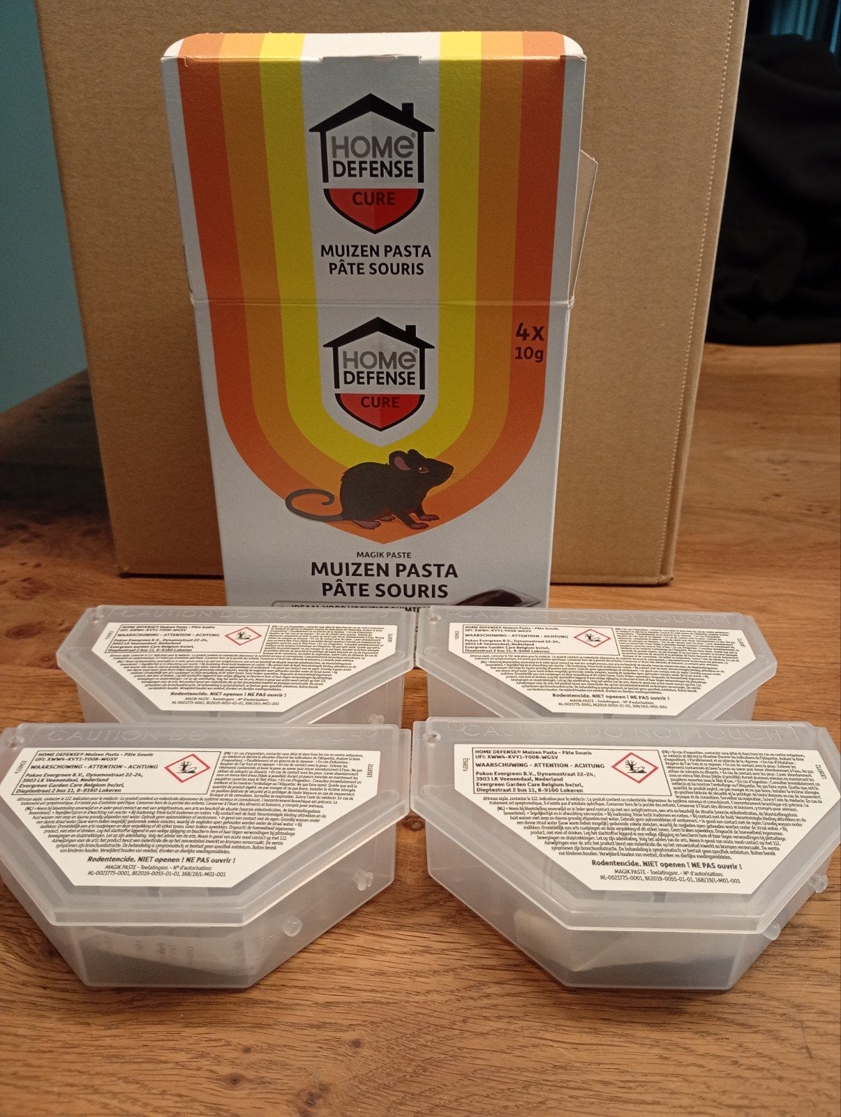 Home Defense Cure Muizen Pasta - 4x10g, Ophalen of Verzenden, Nieuw