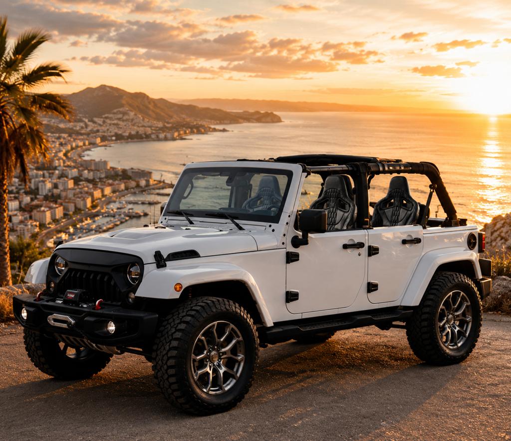 ‼️JEEP WRANGLER JK‼️SUPER EXCLUSIEF‼️ ENIGSTE IN NEDERLAND‼️, Auto's, Automaat, Euro 5, Zwart, Wit