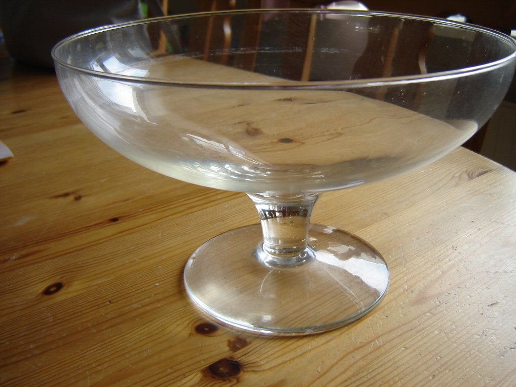 fruitschaal, Op voet, Schaal, Rond, Ophalen of Verzenden