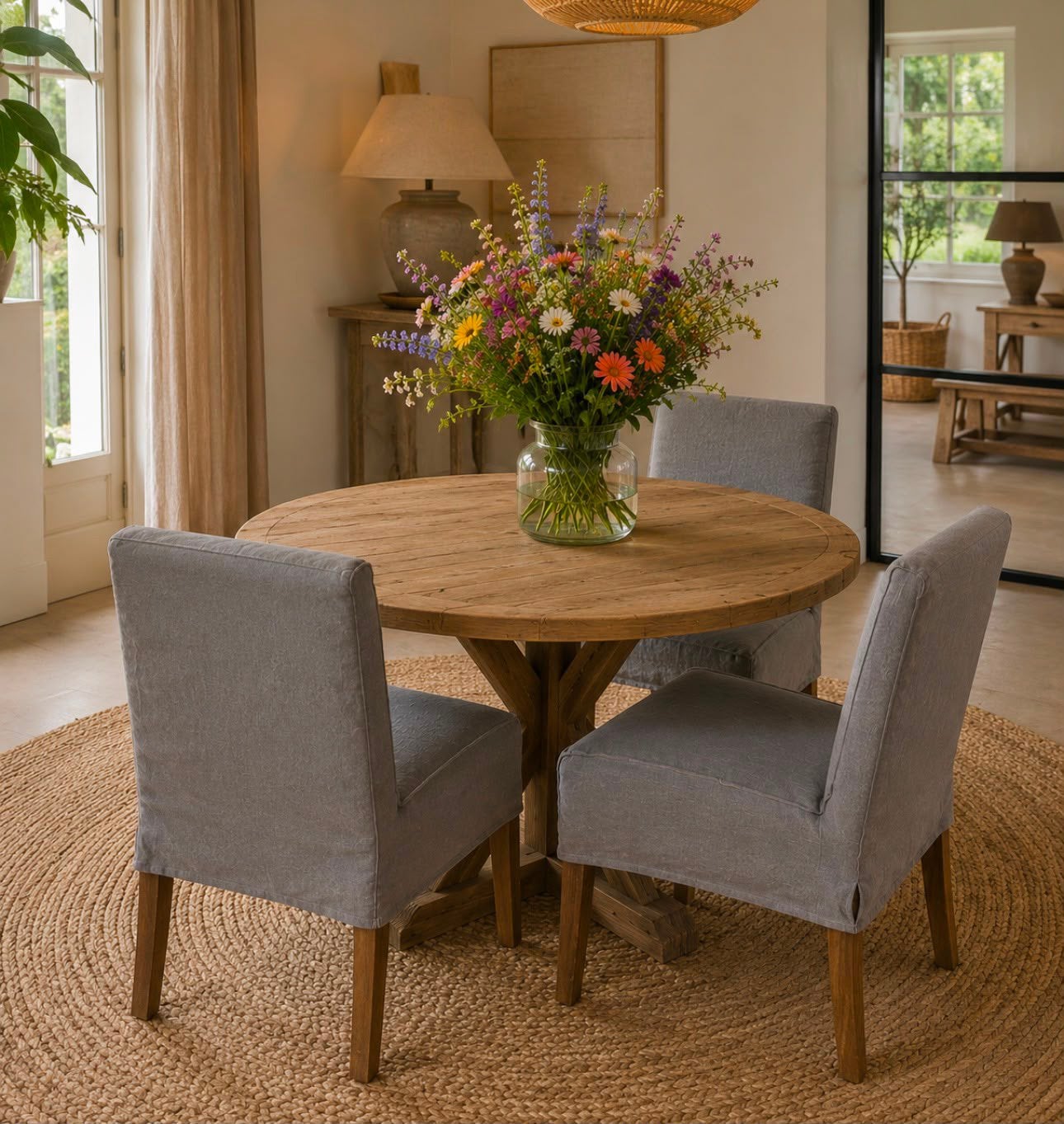 Eetkamerstoelen Aura Peeperkorn Hoffz, model Lalinde, Ophalen, Drie, Zo goed als nieuw, Stof