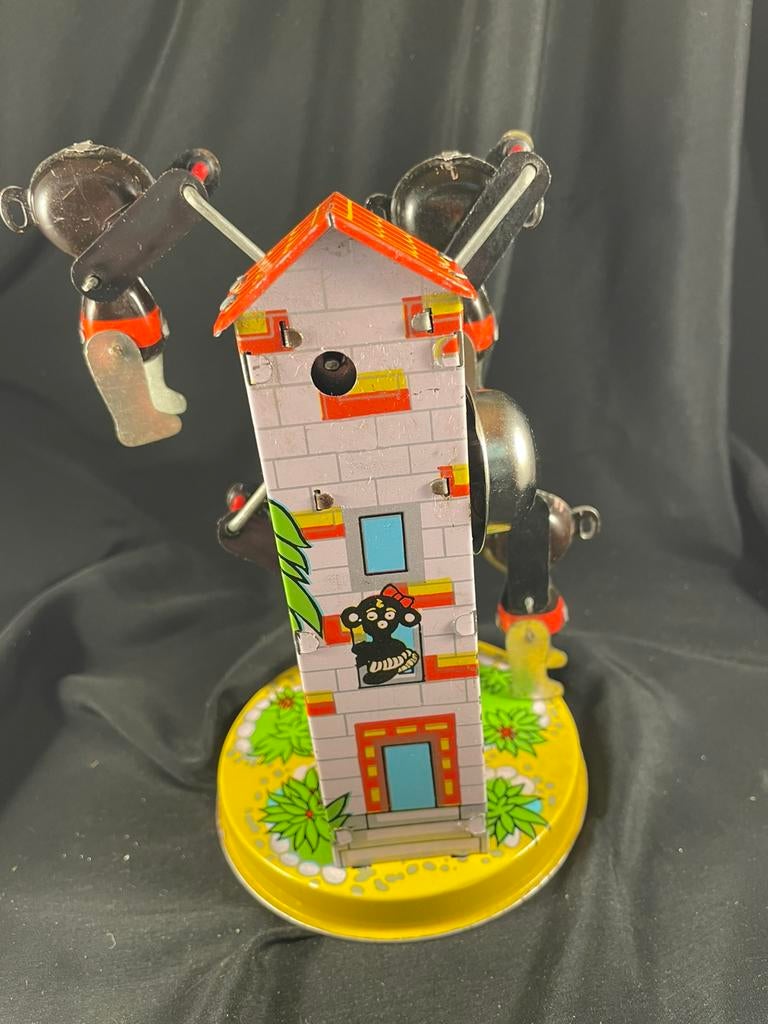 Vintage blikken draaimolen, Antiek en Kunst, Ophalen of Verzenden
