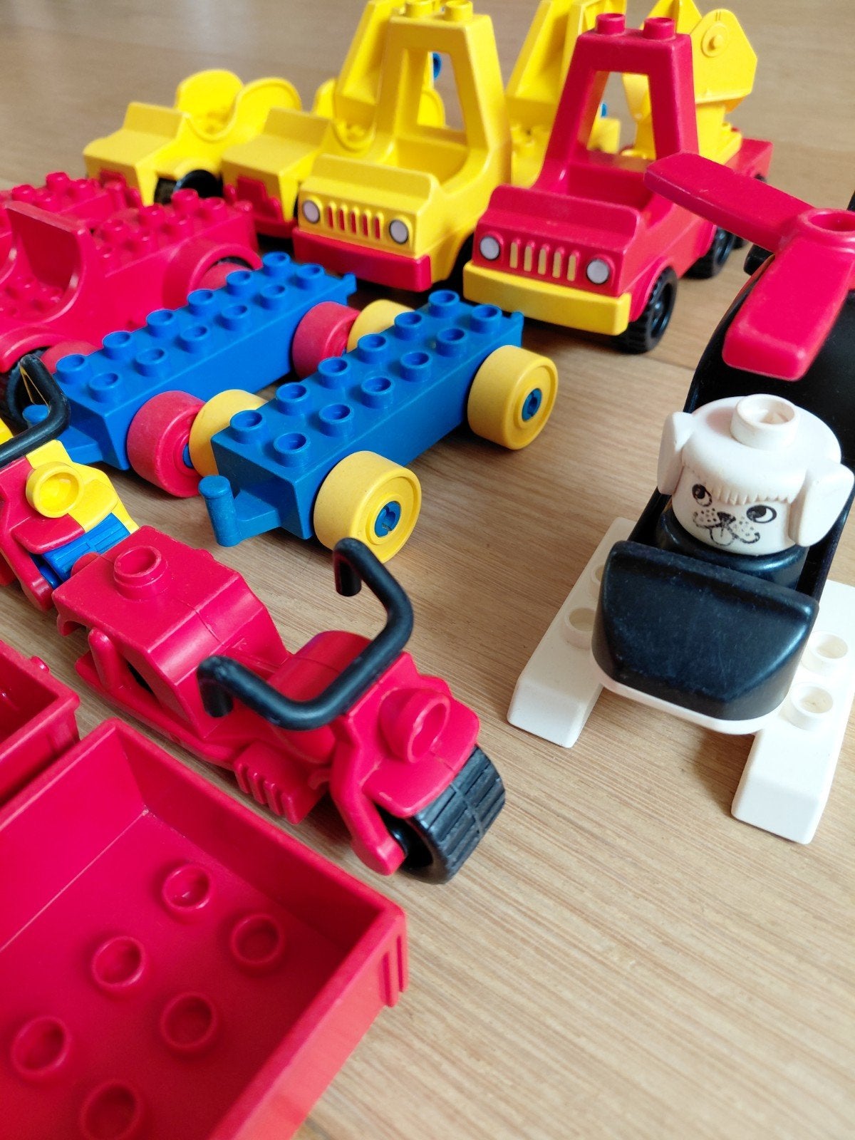 Lego Duplo Voertuigen: Auto's, Karretjes. Helikopter, Inclusief extra onderdelen, Lego, Overige typen, Ophalen of Verzenden