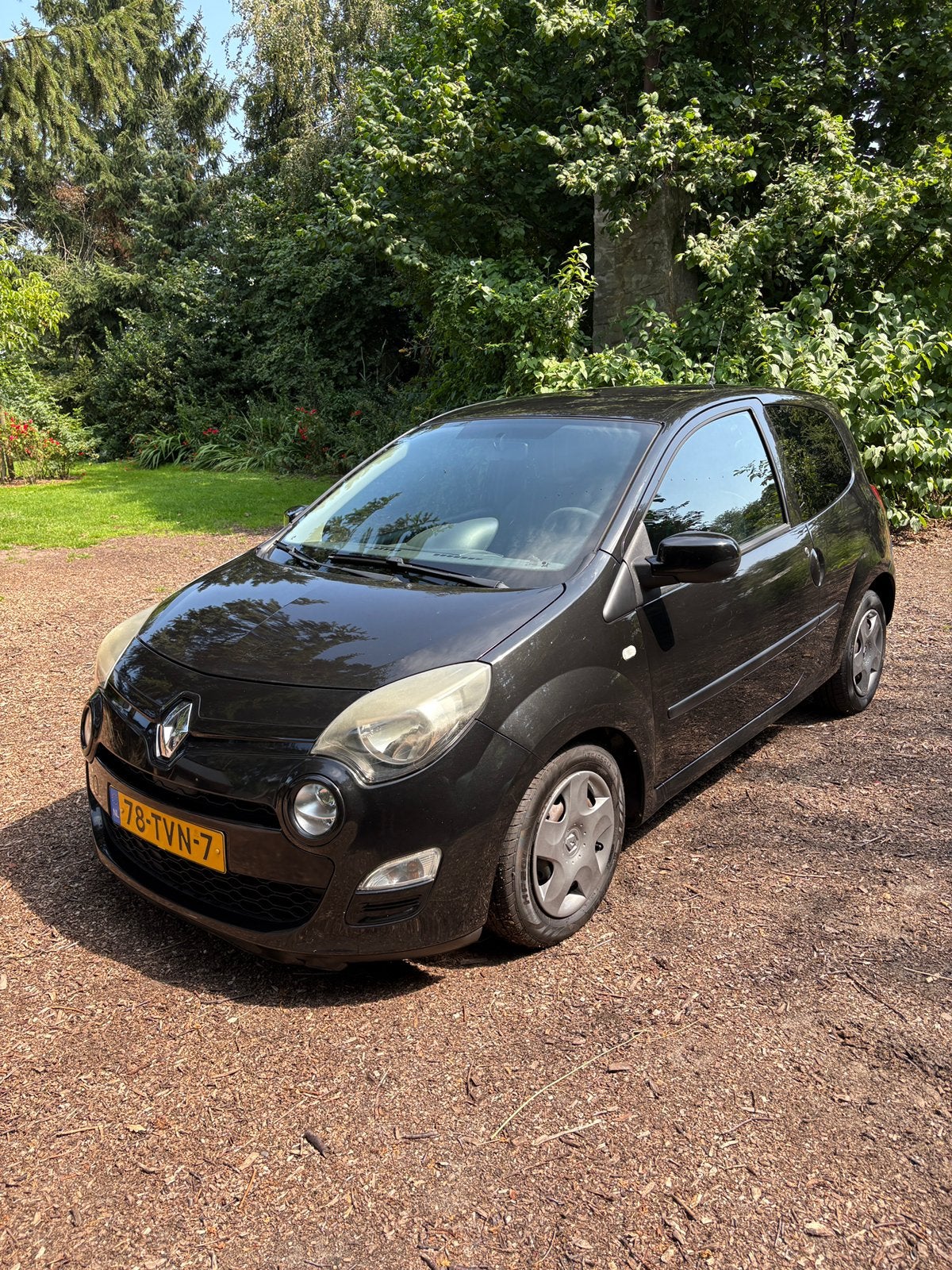 Renault Twingo 1.2 2012 zwart, Auto's, Voorwielaandrijving, 839 kg, Zwart, Handgeschakeld