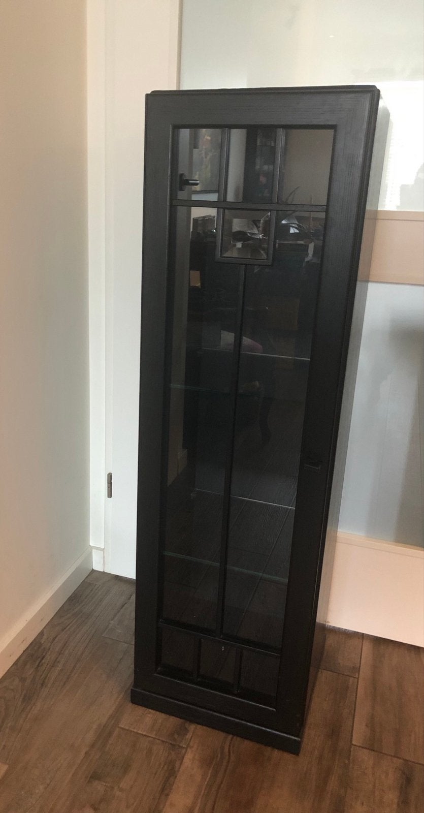 💝 Vintage LÜBKE GALERIE vitrine drankenkastje zwart, Ophalen, Minder dan 50 cm, Gebruikt, 100 tot 150 cm