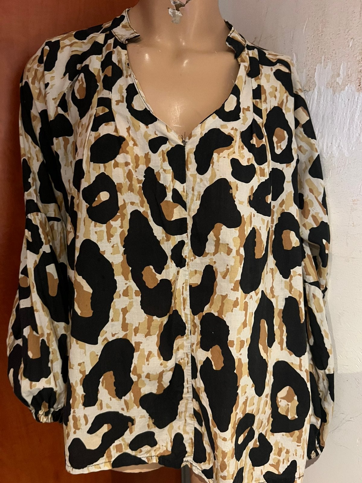 AZZURRO blouse maat L zgan, F, Beige, Maat 42/44 (L), Ophalen of Verzenden