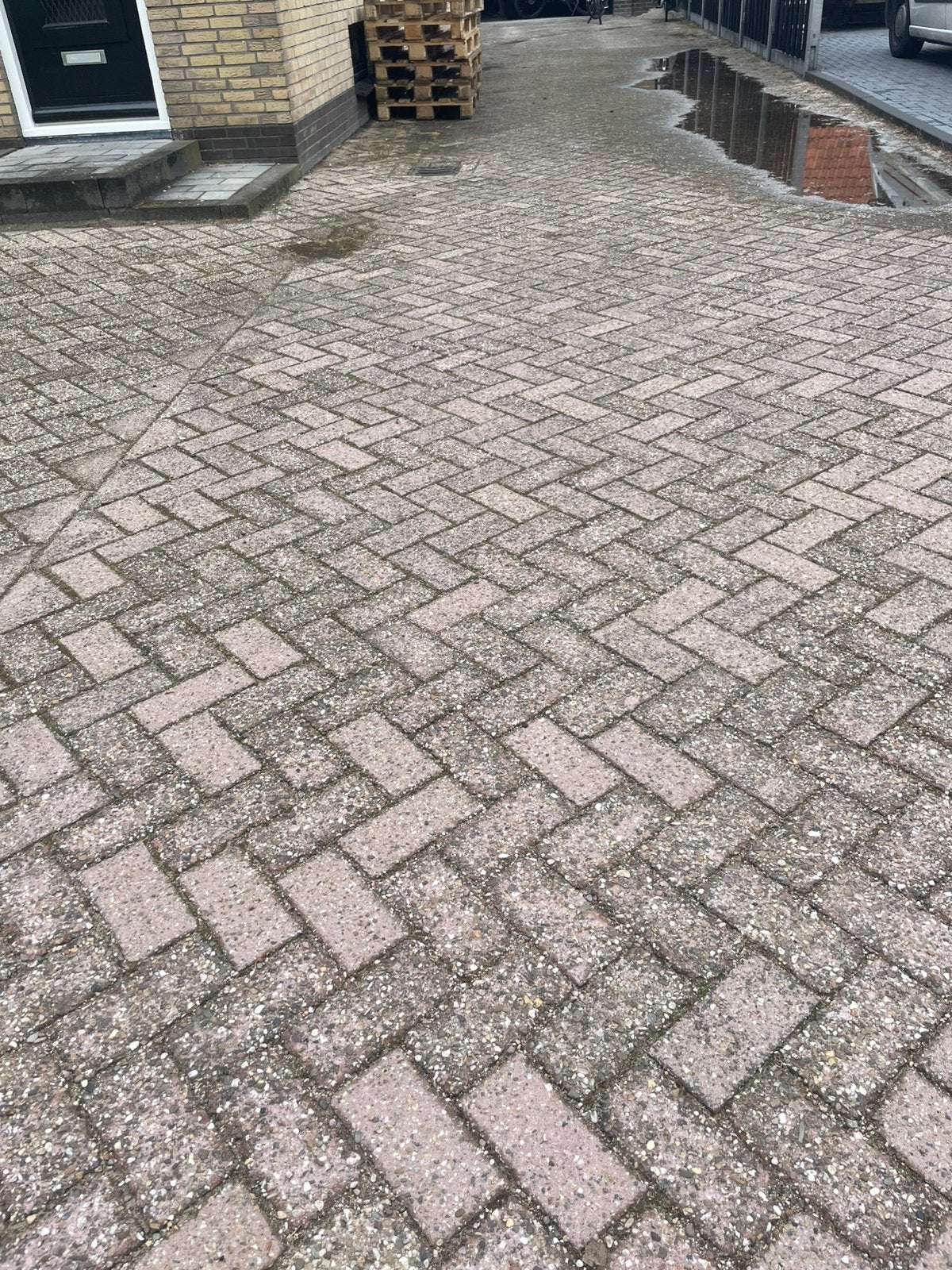Klinkers gratis, oprit van 100m2, Tuin en Terras, Ophalen, Gebruikt, Beton, Klinkers