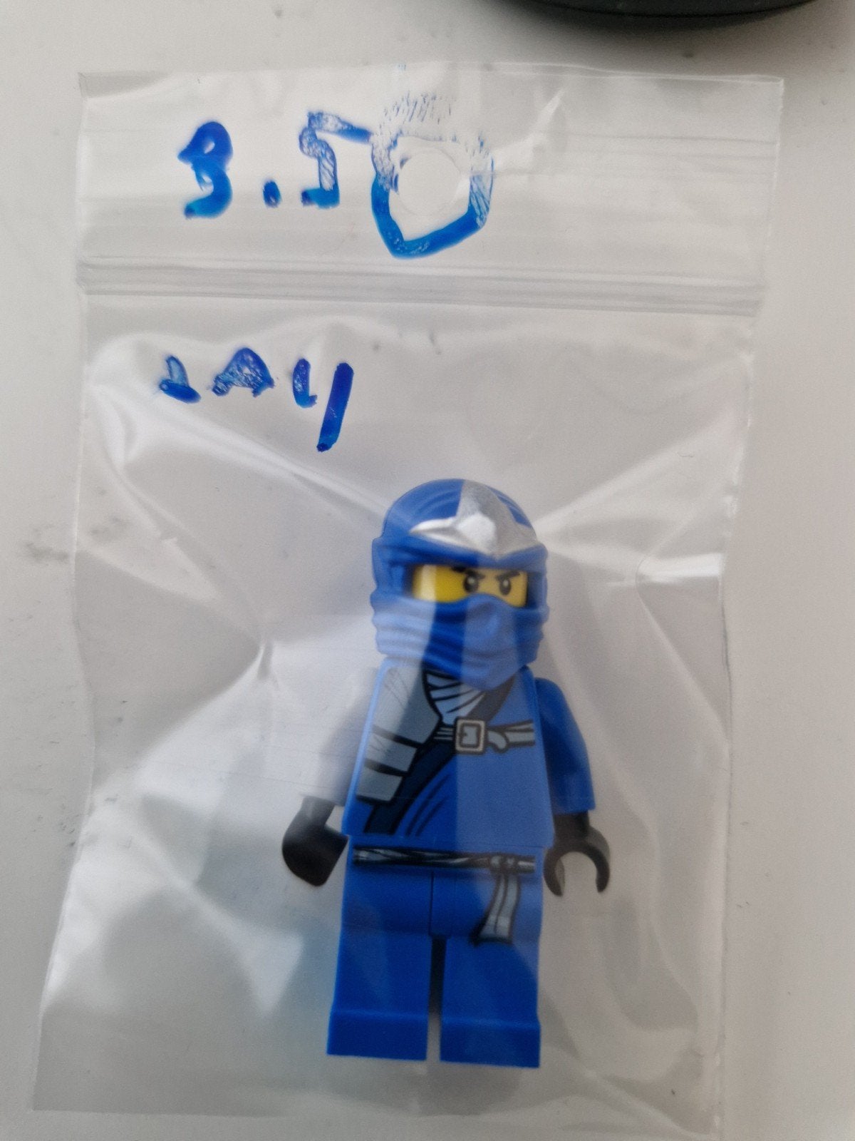 Lego Ninjago Jay Minifiguur - Blauwe Ninja, Gebruikt, Lego, Ophalen of Verzenden, Minifiguur
