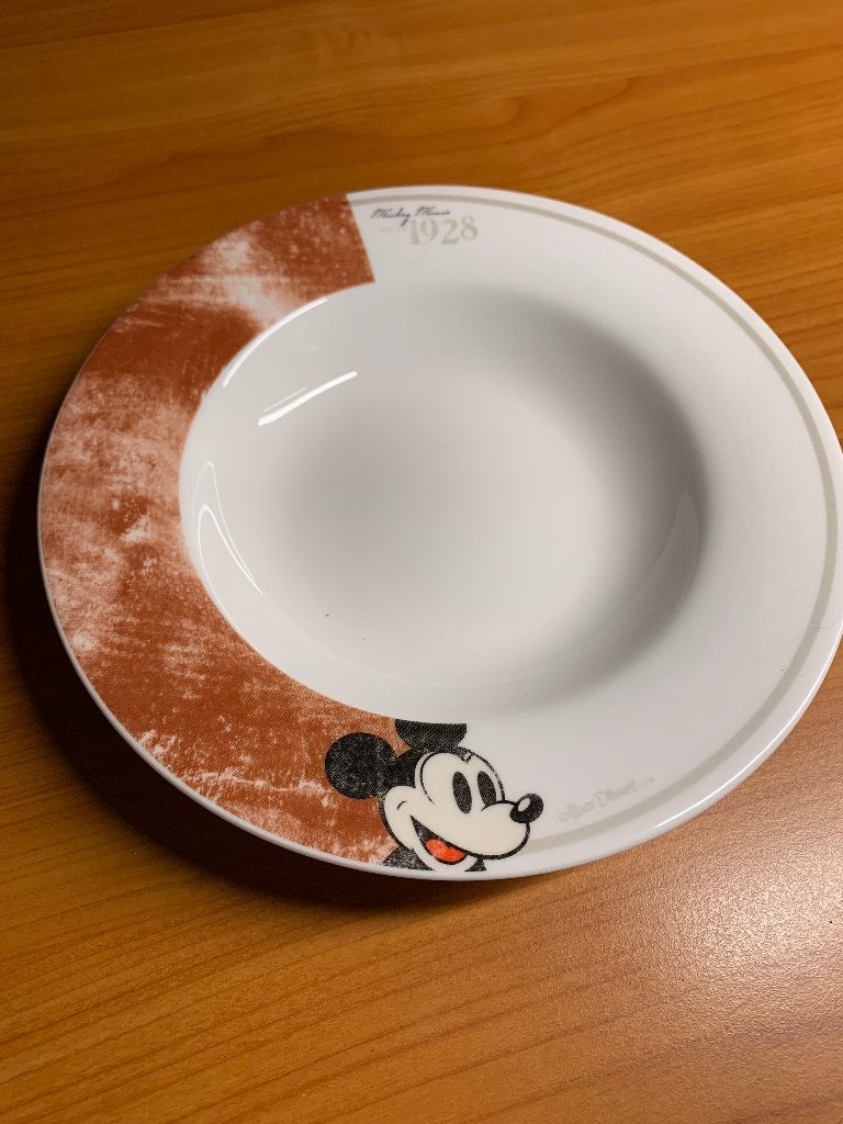 diep Disney soepbord Mickey Mouse, Ophalen of Verzenden, Mickey Mouse, Zo goed als nieuw, Servies
