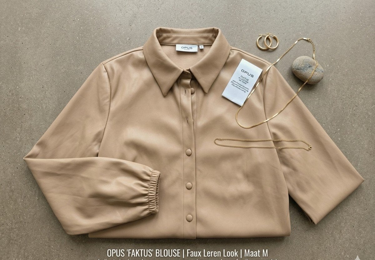 Blouse/jasje OPUS 38, Maat 38/40 (M), Beige, Nieuw, Ophalen of Verzenden