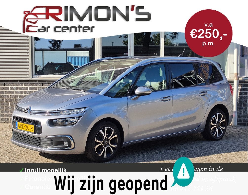 Citroen Grand C4 SpaceTourer 1.2 PureTech Aut New D-Riem 7p, Auto's, Gebruikt, 1199 cc, C4 (Grand) Picasso, Bedrijf