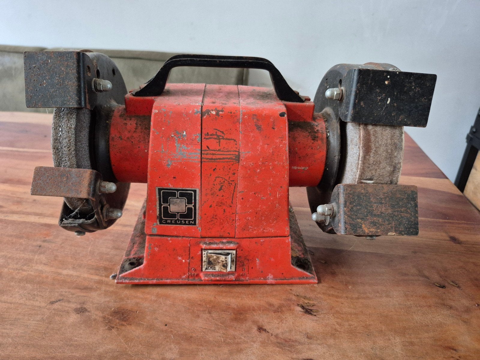 Creusen DS 2150 TS Slijpmachine, Ophalen of Verzenden, Gebruikt, Minder dan 700 watt, Werkbankslijpmachine