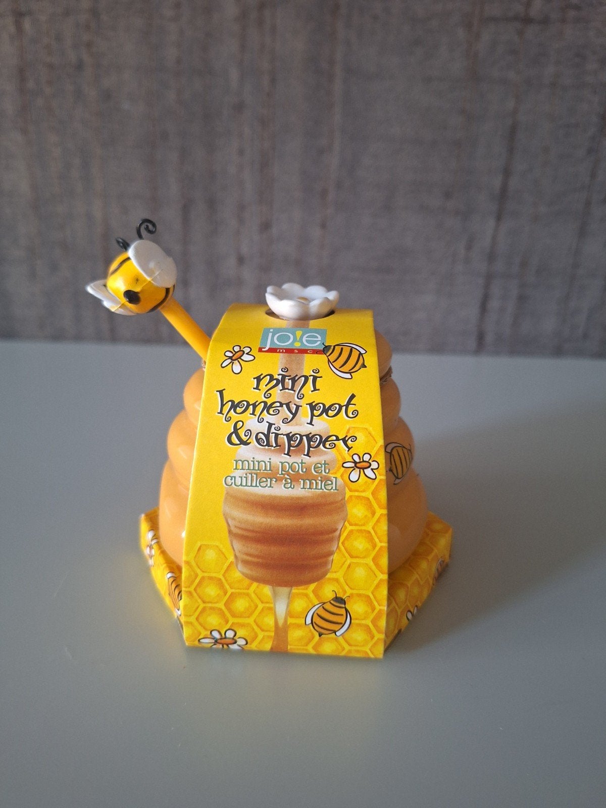 Schattig nieuw honingpotje met bijtje en dipper, Overige stijlen, Nieuw, Ophalen of Verzenden, Steen/keramiek