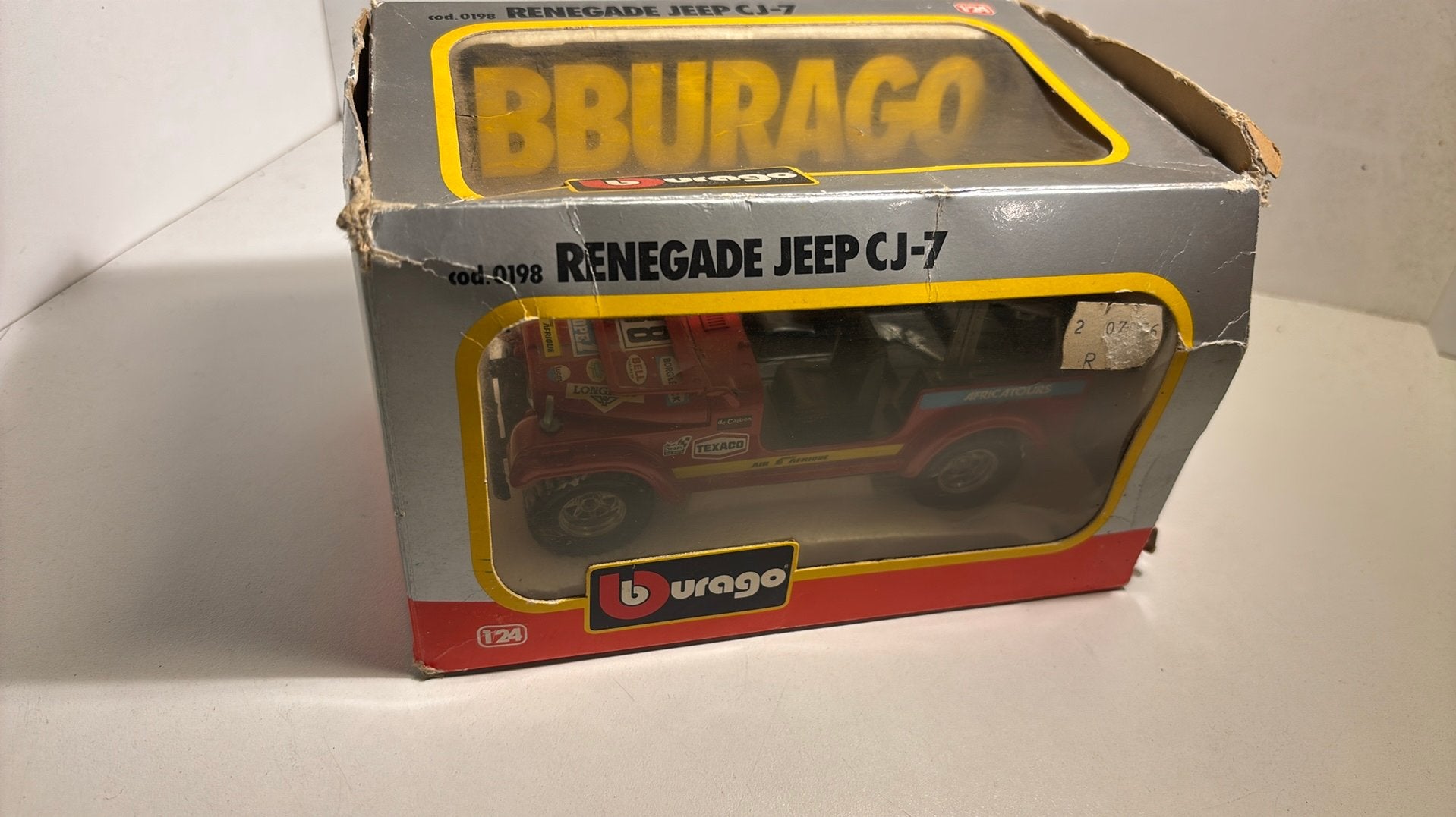Jeep renegade cj-7 bburago 1.24, Ophalen of Verzenden, Bburago, A, A