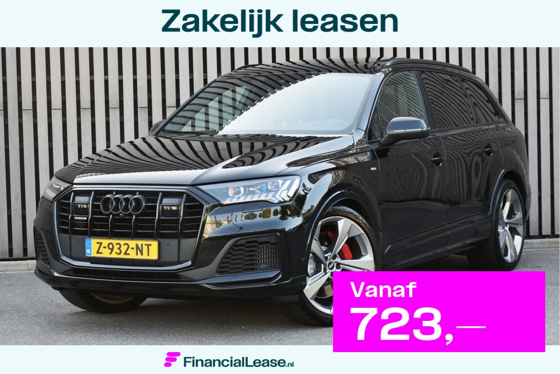 Audi Q7 60 TFSI e Quattro Competition Pano Luchtvering Trekh, Automaat, Euro 6, 2995 cc, Zwart