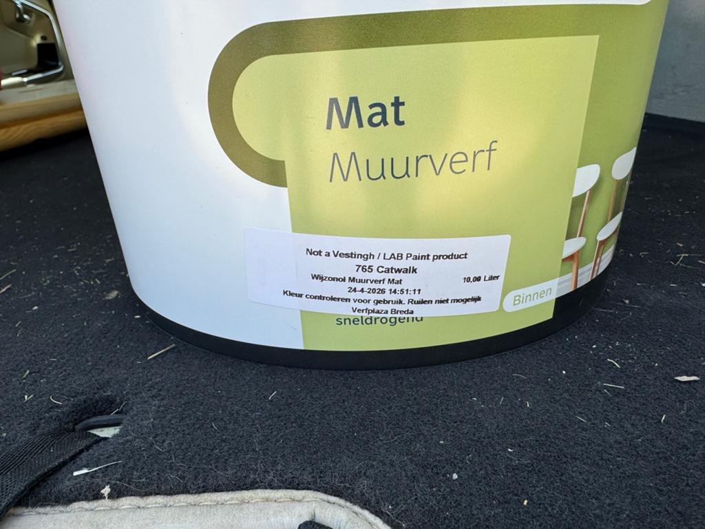 Wijzonol Muurverf Mat LAB 765 Catwalk 10 Liter, Ophalen, Beige, Nieuw, Verf