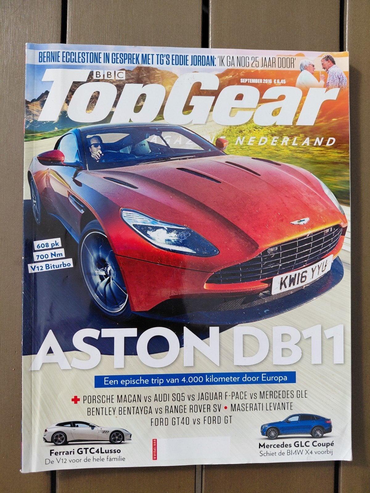 TopGear Nederland - September 2016 - Aston DB11, Boeken, Ophalen of Verzenden, Zo goed als nieuw, Muziek, Film of Tv