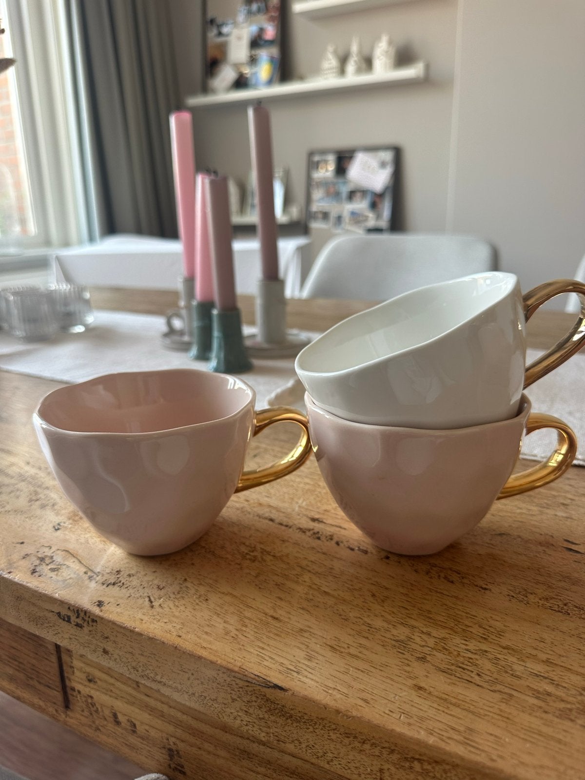 Urban Nature Culture Cappuccino/thee kopjes (3 stuks), Huis en Inrichting, Keuken | Servies, Ophalen, Zo goed als nieuw, Keramiek