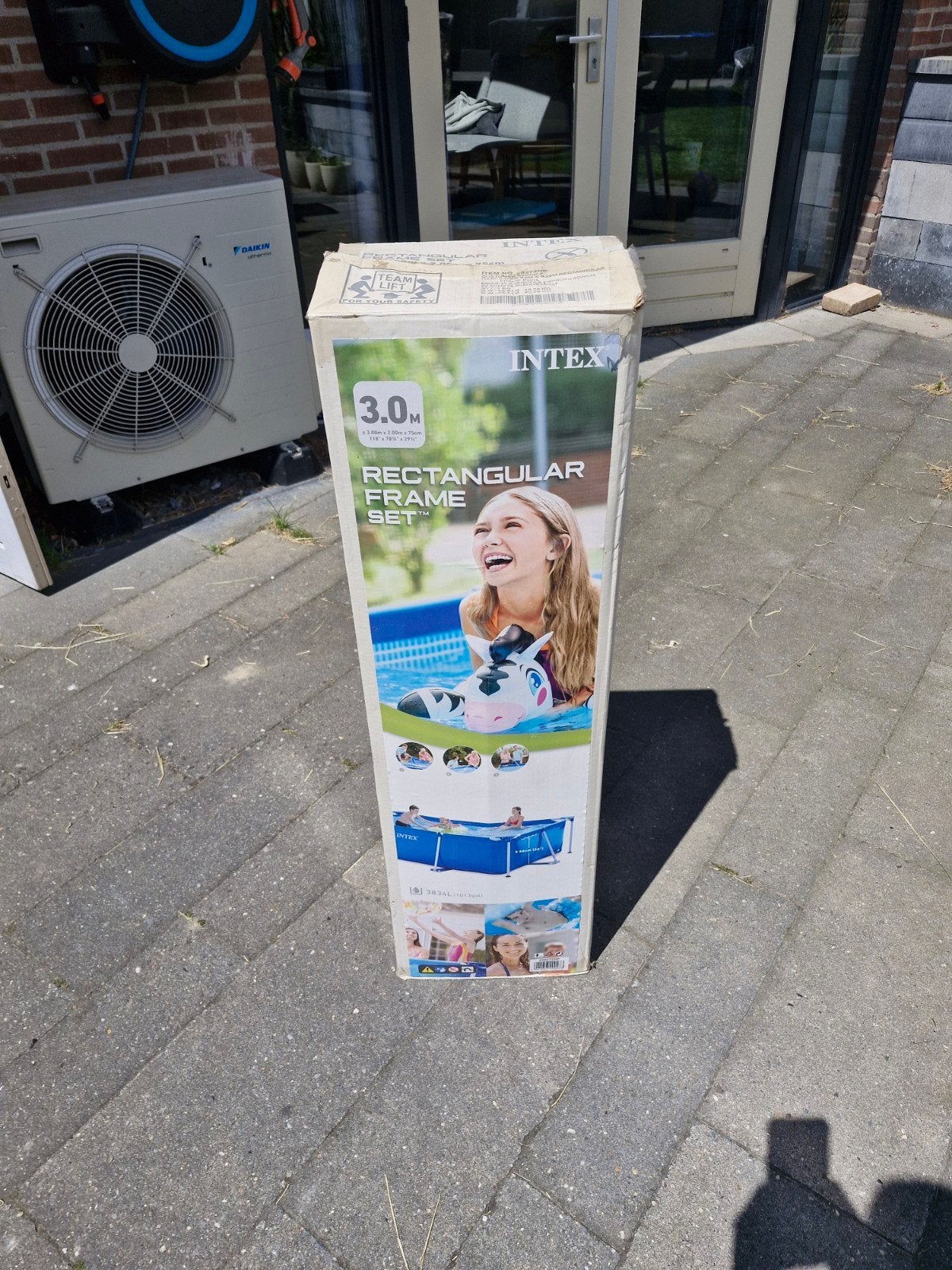 Intex zwembad zonder frame, folie in orde, geen lekken, Ophalen, Gebruikt, Opzetzwembad, 200 tot 400 cm