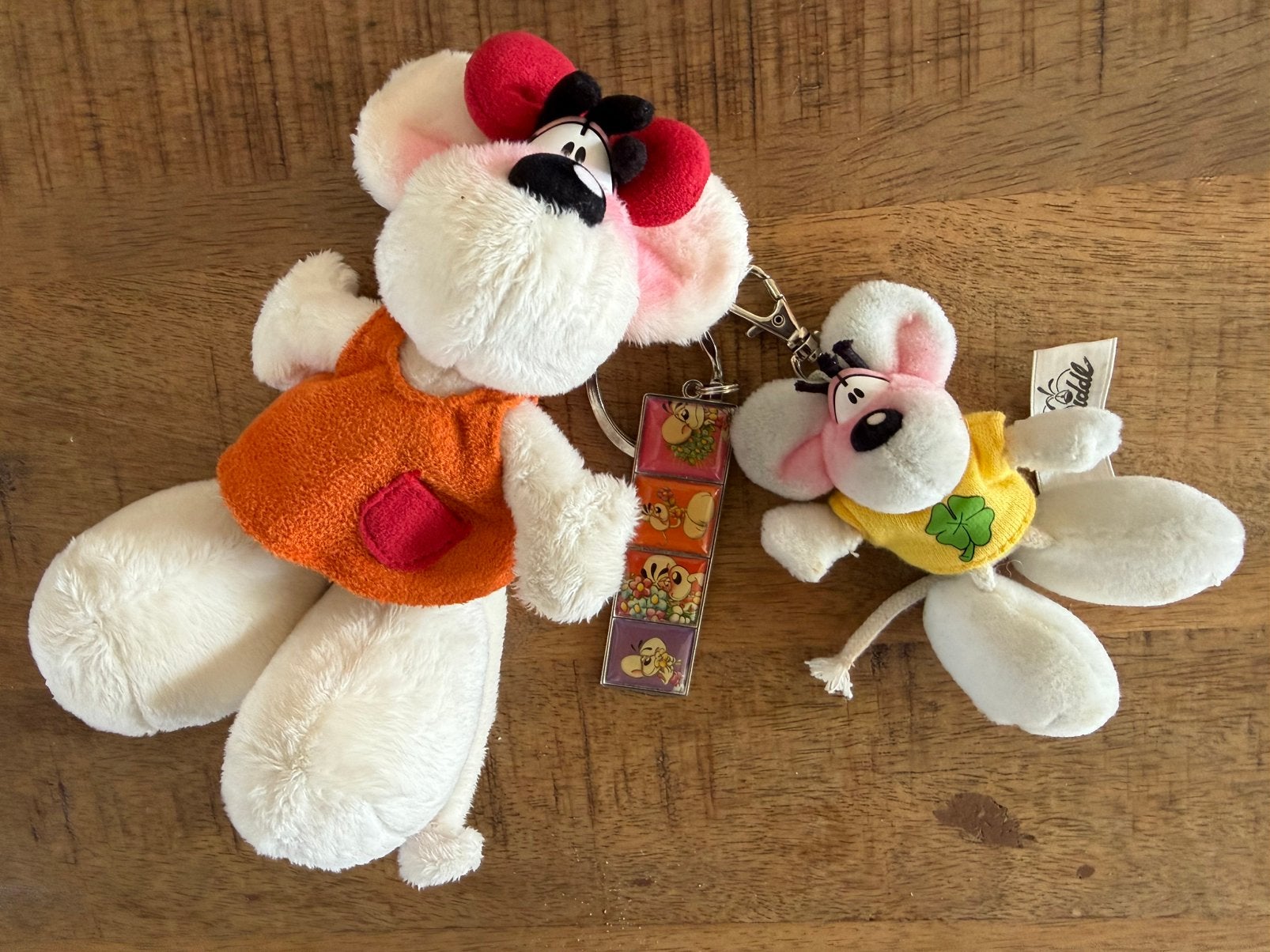 Diddl knuffel en sleutelhangers, Ophalen of Verzenden, Verschillende figuren, Gebruikt, Knuffel