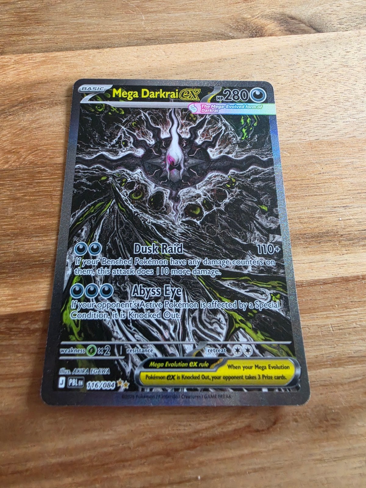 Mega Darkrai 116/084, Ophalen of Verzenden, Zo goed als nieuw