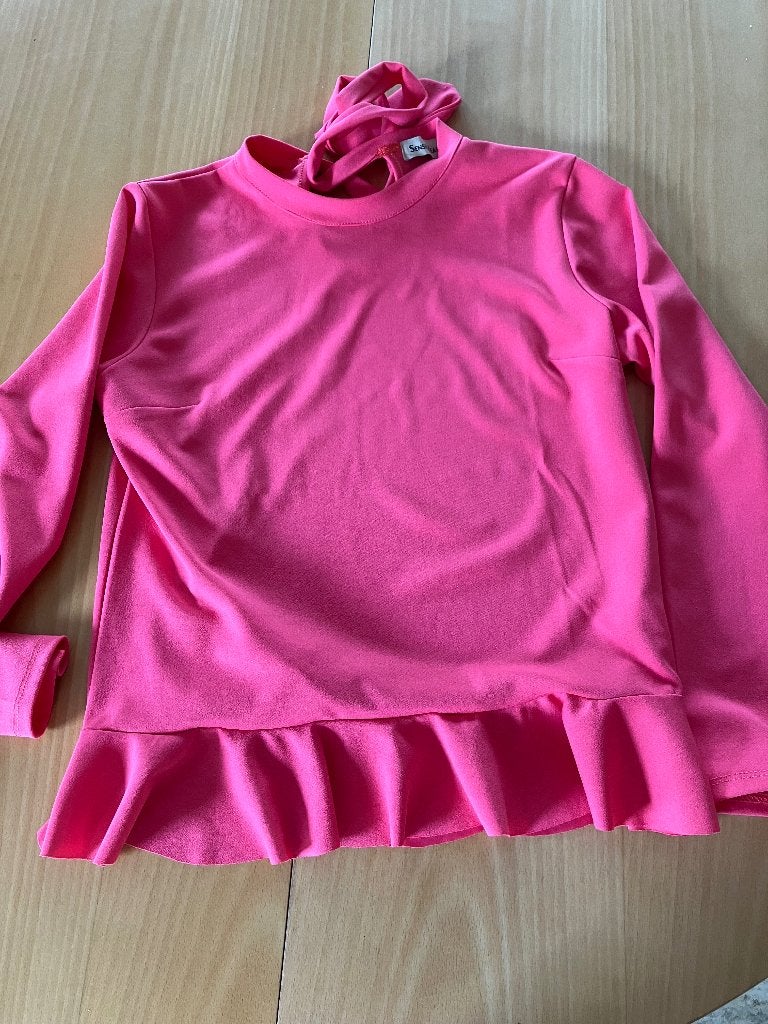 prachtig roze tuniekje met peplum 36 -38, Ophalen of Verzenden, Nieuw, Maat 38/40 (M), Roze