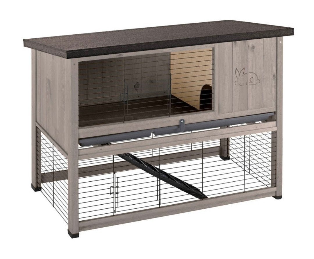 Ferplast Ranch 120 Basic - Konijnenhok - Grijs - 117x117x95., Dieren en Toebehoren, Ophalen, 110 cm of meer, Nieuw, 90 cm of meer