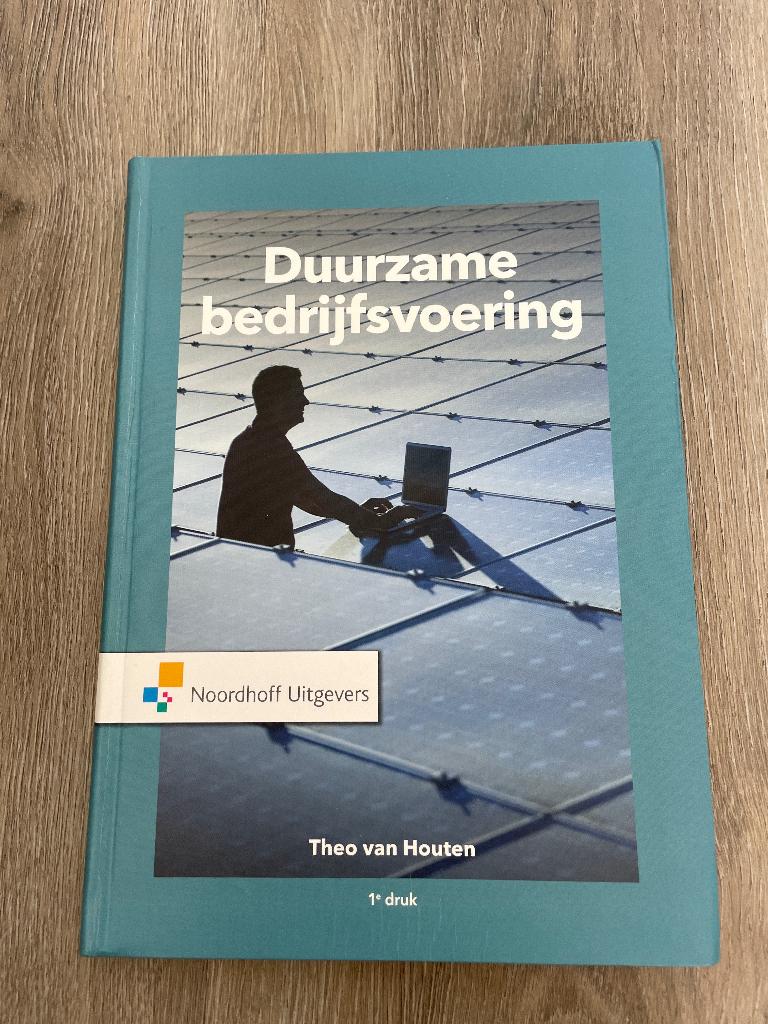 Studieboek duurzame bedrijfsvoering, Boeken, Ophalen of Verzenden, Zo goed als nieuw, Economie en Marketing, Noordhoff Uitgevers