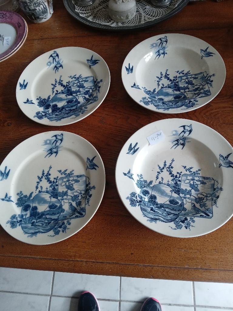borden van Belgisch merk BFK serie JAPON, Antiek en Kunst, Ophalen of Verzenden