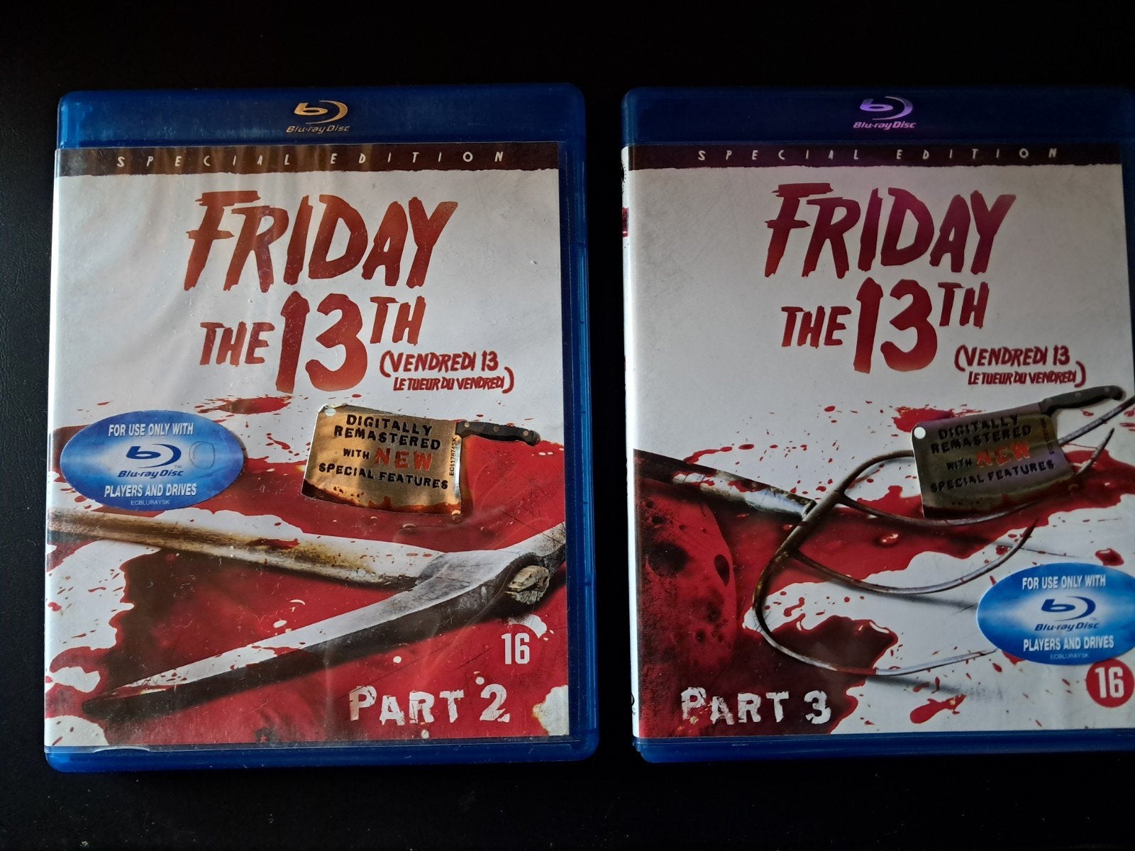 BR Friday the 13th part 2 + 3 (€19,5 incl verzendkosten), Horror, Engels, Verzenden, Nederlands