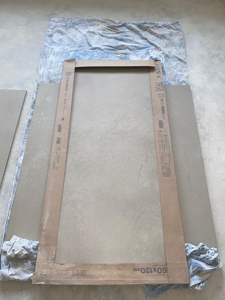 Nieuwe Ergon TR3ND Sand Concrete Keramische Tegels 60x120cm, Ophalen, 60 cm of meer, Keramiek, Nieuw