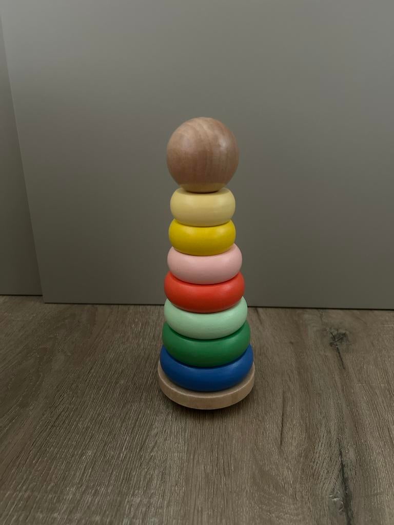 Houten Stapeltoren Regenboog HEMA, Ophalen of Verzenden, Zo goed als nieuw, Overige typen