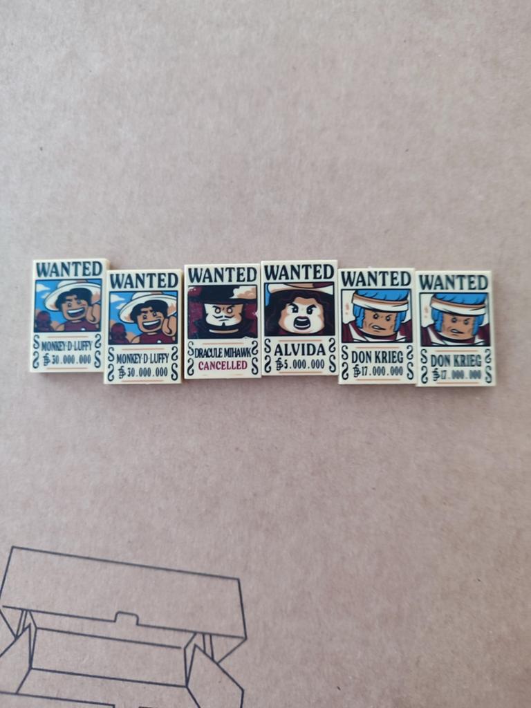 Lego One piece wanted poster, Ophalen of Verzenden