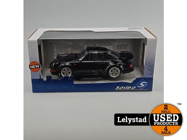 Porsche 911 (964) Turbo 1:18 Solido Zwart | Nieuw, Flex Ltd., Nieuw, https://flex.com/contact-us, Nobelstraat 10, 5807 GA Oostrum LB, Limburg, Nederland