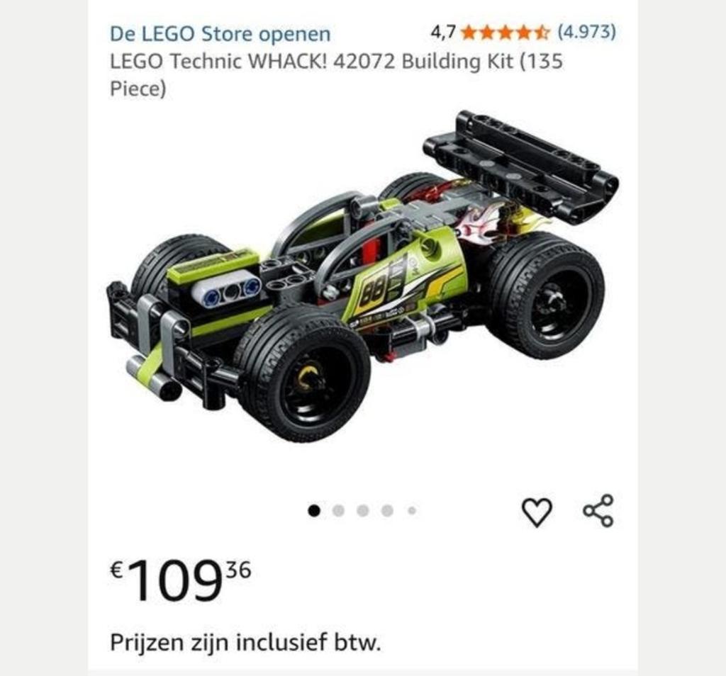 Lego technic 42072, Ophalen of Verzenden, Zo goed als nieuw