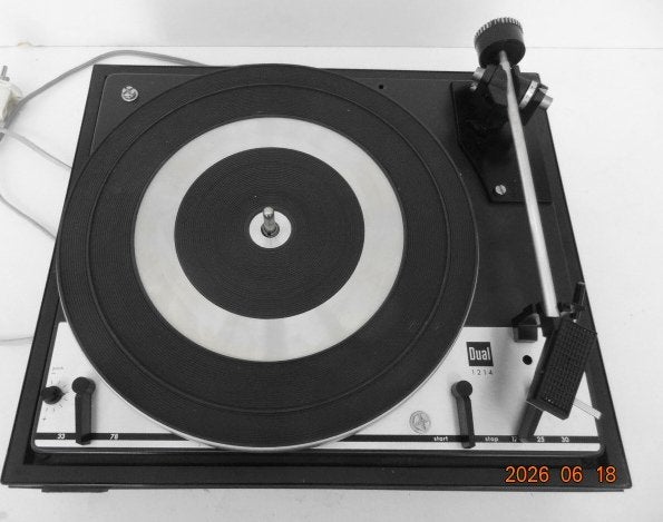Platenspeler Dual 1214, Gebruikt, Automatisch, Ophalen of Verzenden, Platenspeler