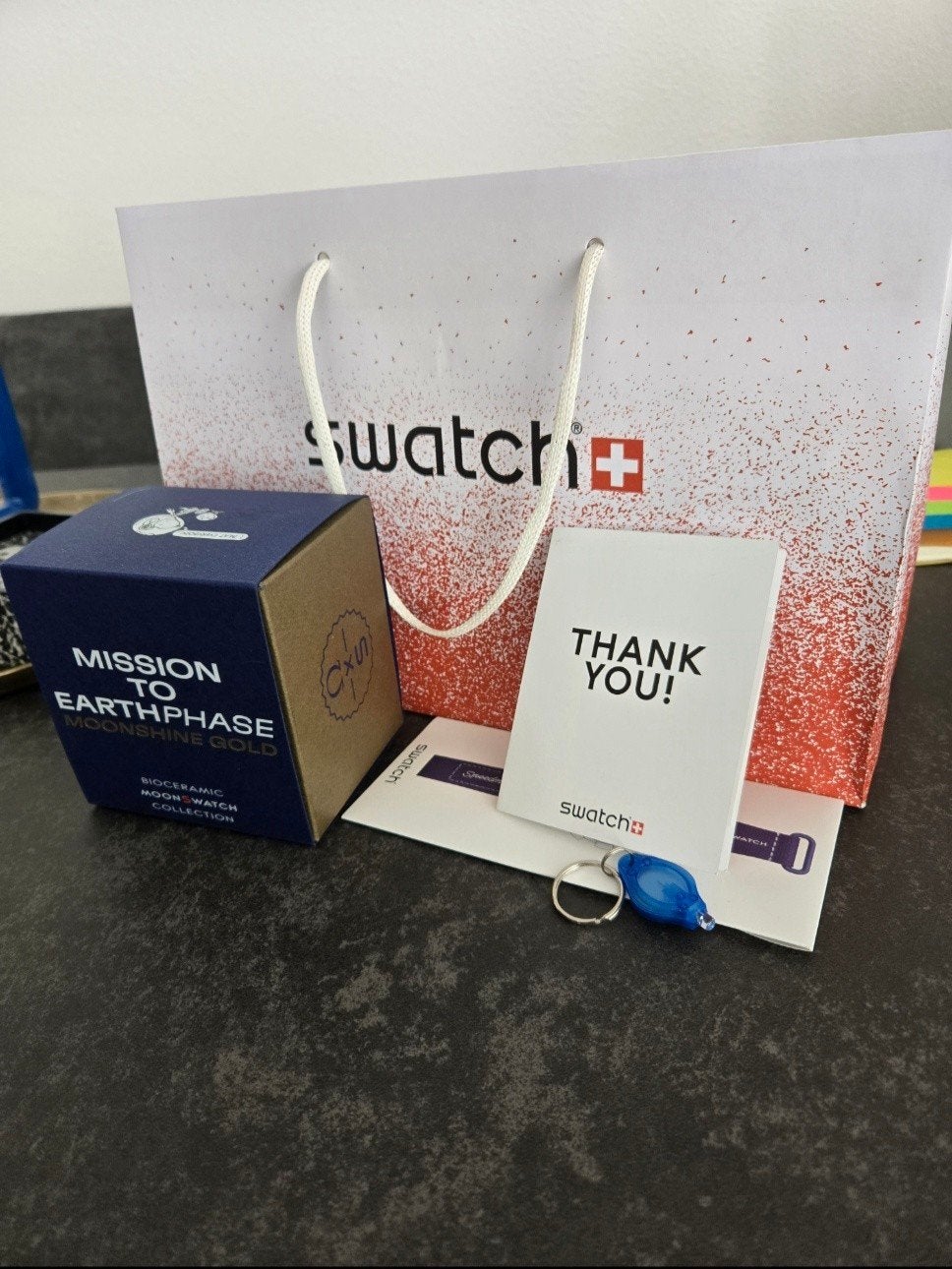 Swatch x omega limited edition, Kunststof, Polshorloge, Nieuw, Kunststof