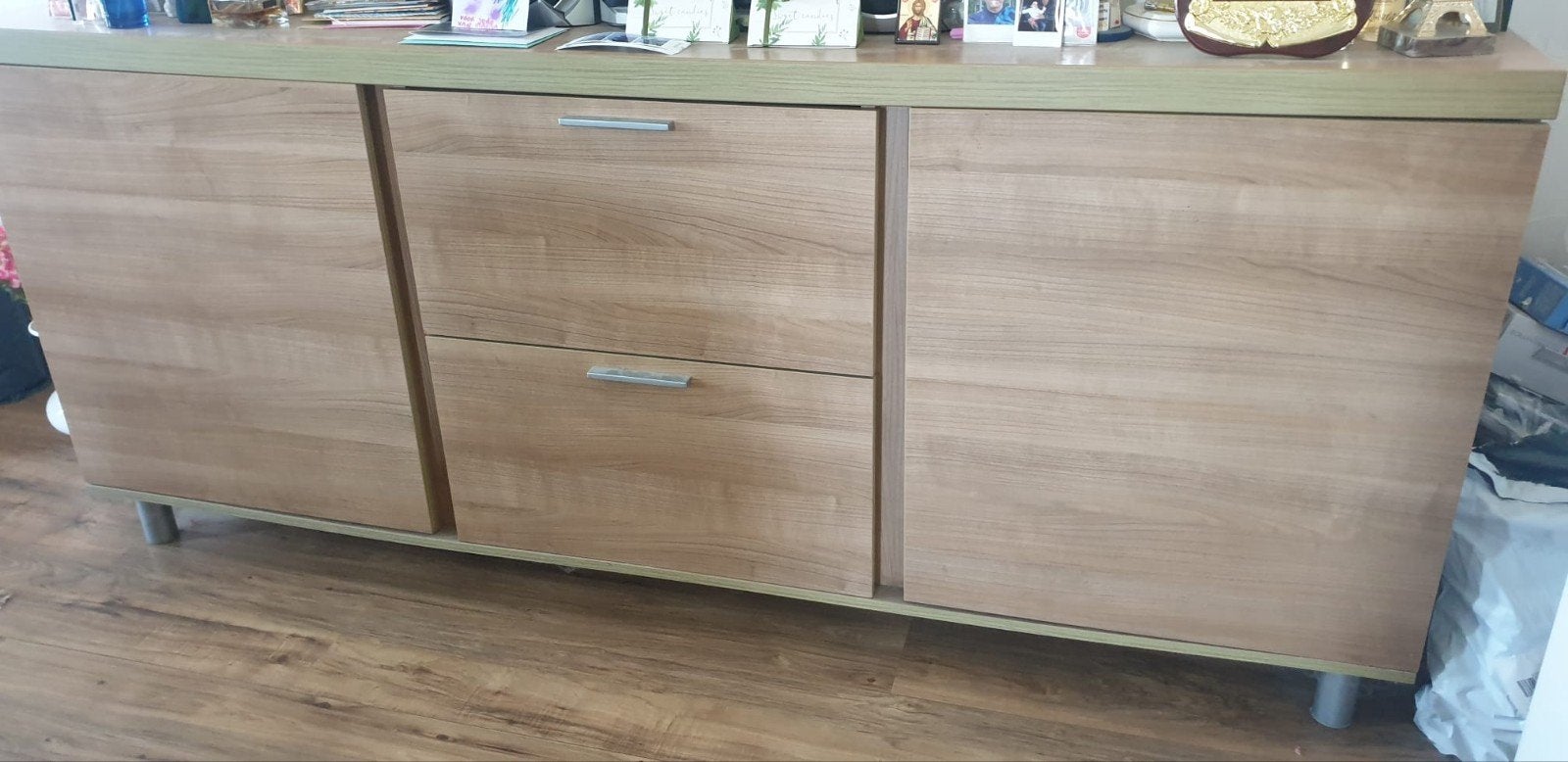 Dressoir beuken kleur B197-H87- D50, Huis en Inrichting, Ophalen, 150 tot 200 cm, Teakhout, Met lade(s)