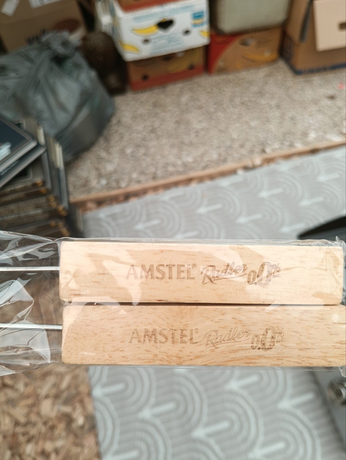 Nieuwe BBQ Spiezen - Amstel Radler Editie (2 stuks), Tuin en Terras, Ophalen of Verzenden, Nieuw, Amstel Radler